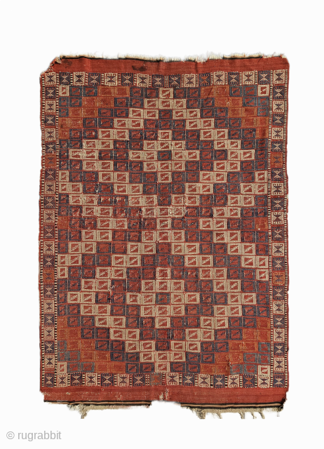 West anatolia, Bergama 
Early 1800s
Size ; 145x205 cm
The Ultimate Statement Piece for Your Space.
Instantly elevate any room with the character and depth of this early 1800s Bergama Cicim. Historic charm meets modern  ...
