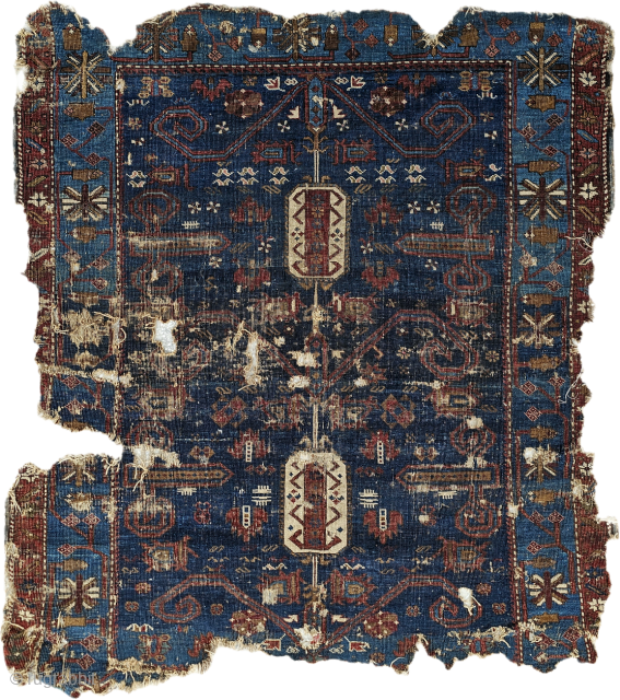 What is my rug ? 
I have no idea about the region it's from, but I can say that the warp and dyes indicate it's a rug over 200 years old.

Size ;  ...