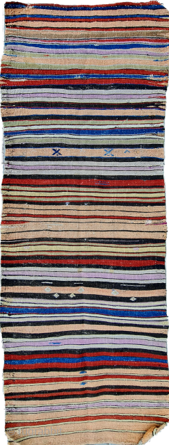 Size: 60x120 cm,
Central anatolia, Cappadocia. 
Primitive rug.                          