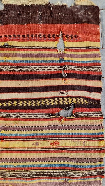 Size: 145 x 220 cm,
Central anatolia,Cappadocia...
Old kilim fragment .                        