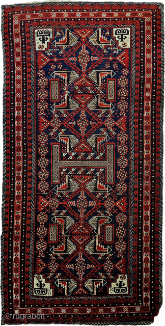 Size ; 98x190 cm
Old beluc ..
The history and origin of Baloch carpets stem from the nomadic Baloch tribes living in the regions where Afghanistan, Pakistan, and Iran intersect. These carpets take their  ...