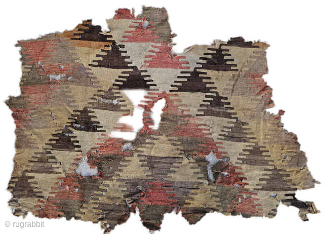 West anatolia, Dazkiri 
Pre 1700...
Very delicate and fragile threads. Need to be mounted on Linen immediately....
Size ;110x150 cm               