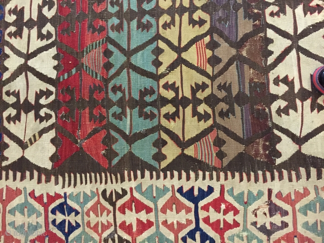 Colours kilim is good condition lovely colour 

rugrabbit note: Please remember not to post images sideways. Thanks!                