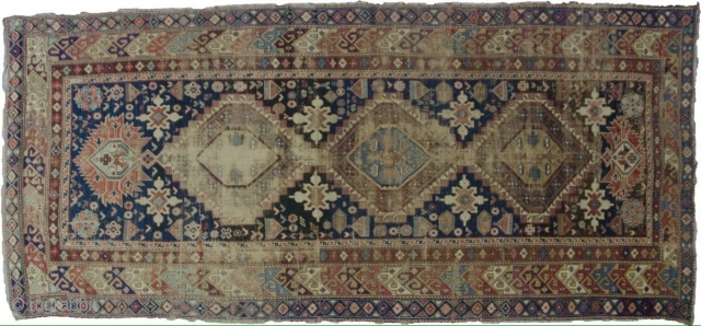 Antique caucasian Runner,around 20th century,size:267cm by 115cm                          