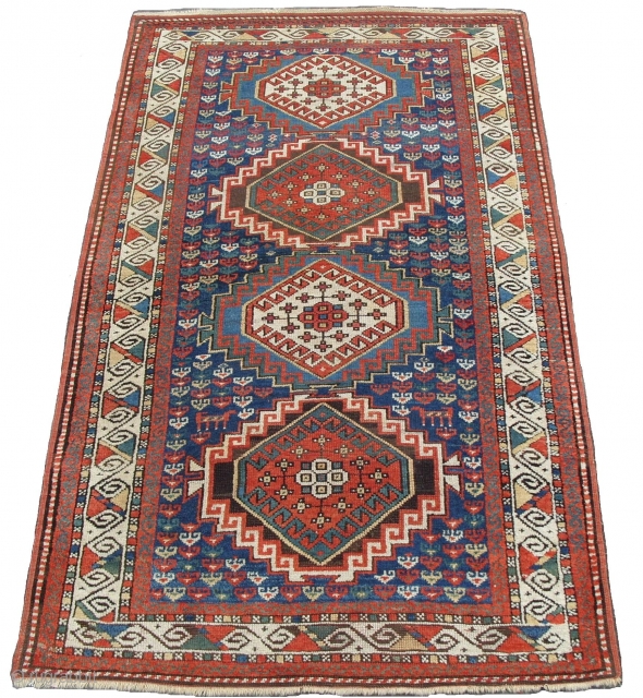 Caucasian Kazak Rug, 82x49 inches (209x125cm), late 19th Century, Excellent condition. www.rugspecialist.com                     