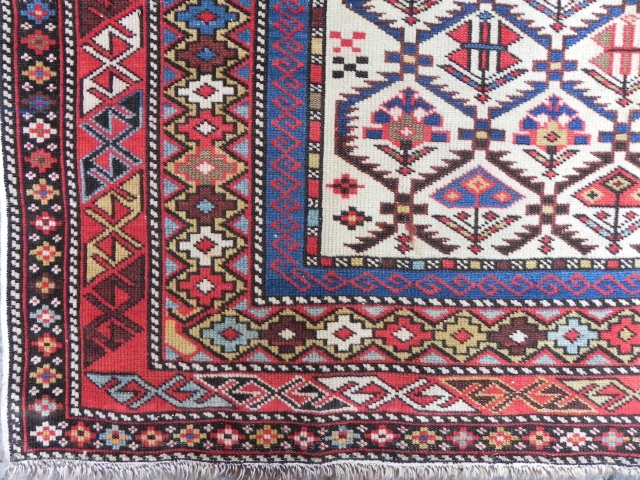 Antique Caucasian Shirvan Rug, 4x6 ft, excellent original condition, late 19th century. rugspecialist.com                    