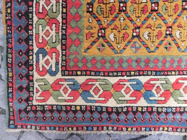 Large Antique Caucasian Kazak Rug, 8.8x4 ft (267x124 cm)                        