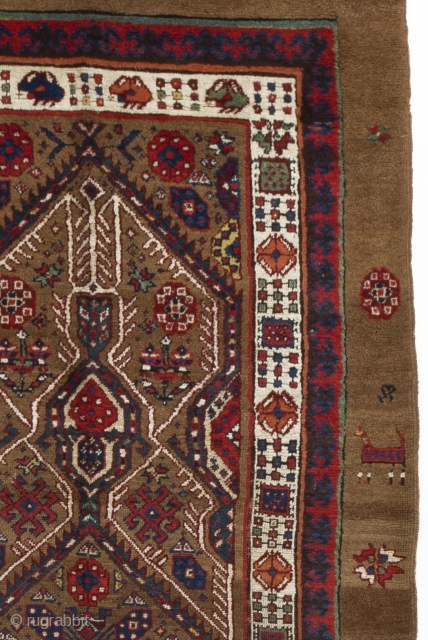 Camel Hair Serab Runner, 4 x 12.4 Ft (120x375 cm), 19th Cen.                     