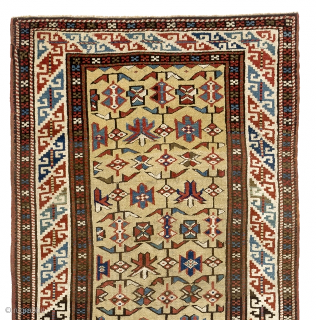 Caucasian Daghestan Rug, 34x80 inches (86x203 cm), 19th century                        