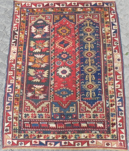 A colourful Anatolian Megri Rug, 19th century. www.rugspecialist.com                         