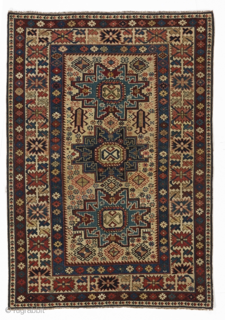 Caucasian Lesghi Rug, 93 x 131 cm

https://www.facebook.com/pages/Antique-Caucasian-Rugs/170843336294662                          