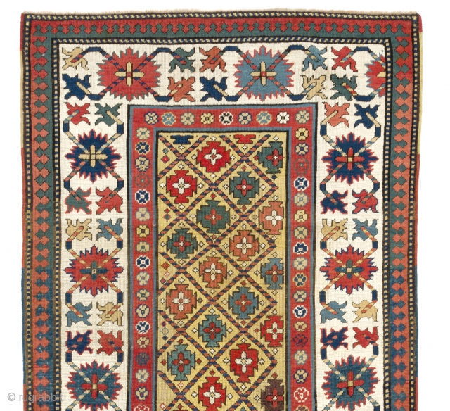 South Caucasian Runner, 3.7 x 9 Ft (110x268 cm), late 19th Century.                     