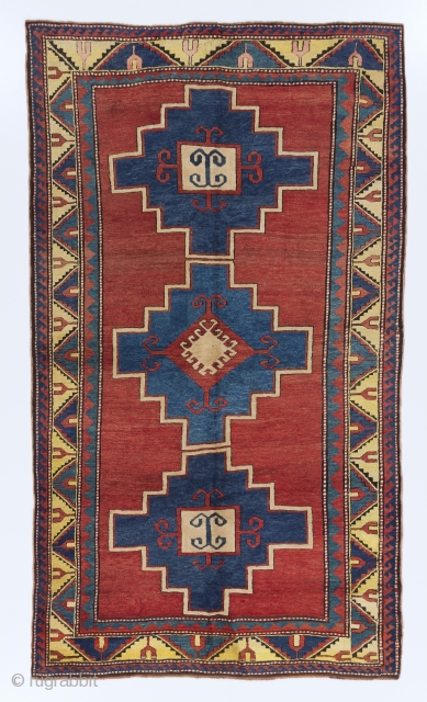 Antique Caucasian Kazak Rug, 5' x 8'7" (153x262 cm), ca 1900. no 4429                    