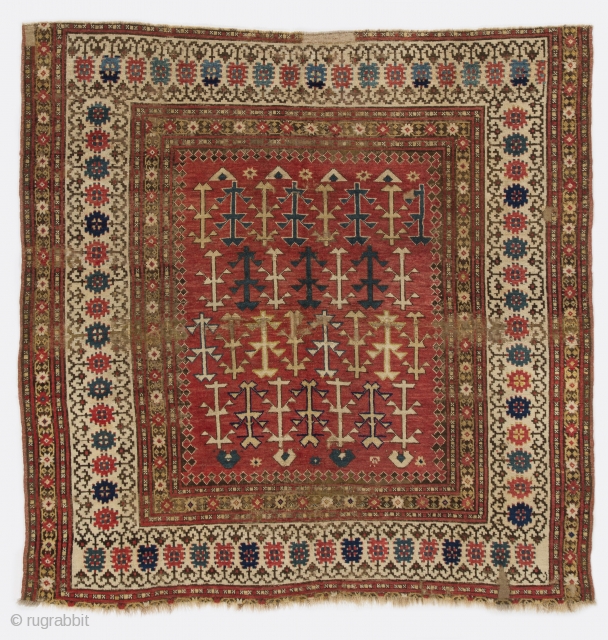 An early Caucasian rug, 6' x 6' (185x185 cm)                        