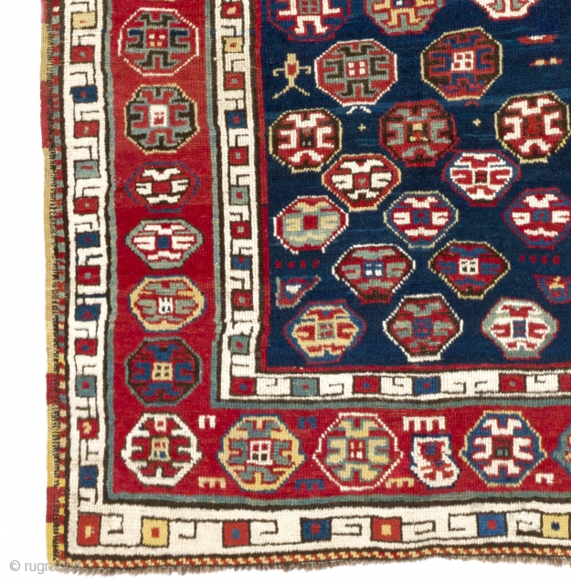 Fantastic Talish Rug, South East Caucasus, 19th Century. 3.8 x 9 Ft (111x264 cm)                   