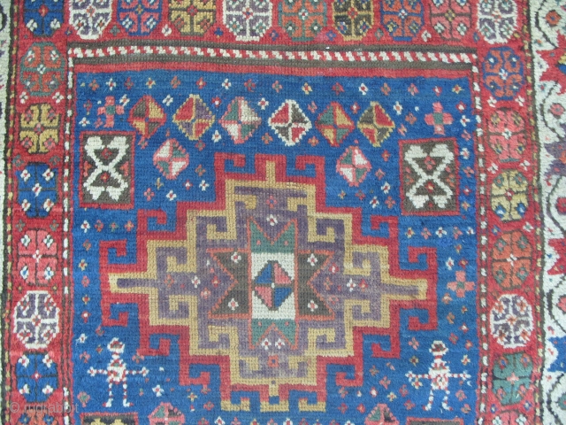 Kazak Rug, 19th century, very good condition and pile, great colours including the rare aubergine. www.RugSpecialist.com, address: Binbirdirek Mah, Peykhane Cad, Ersoy Apt, No 48/2, Sultanahmet, Istanbul, Turkey (200 yards to Sultan  ...