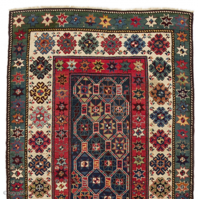 Talish Runner, 4 x 9 Ft  (121x275 cm), ca late 19th Century. Very good condition with even medium pile, all natural dyes,  
looks like both ends' guard stripes were professionally  ...