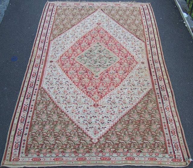 Persian Senneh Kilim, Original good condition, late 19th Cen. www.rugspecialist.com                       