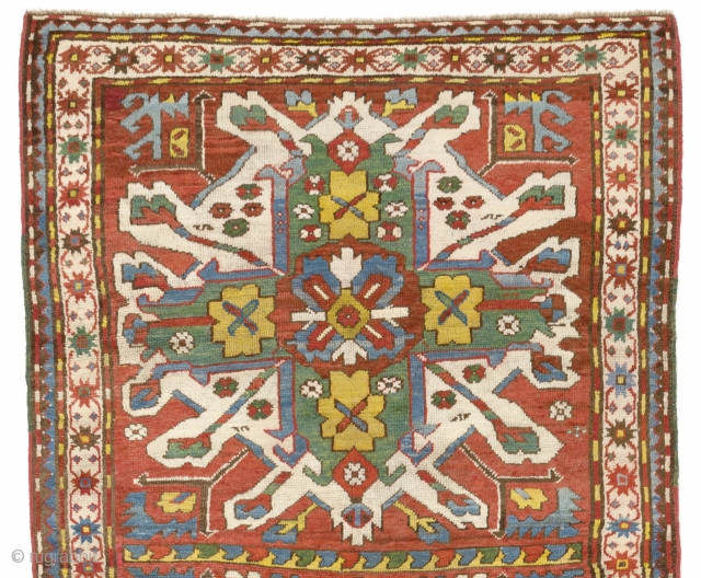 Antique Chelaberd Rug or so called "Eagle Kazak" from Karabagh, South West Caucasus, ca 1880, 
125x260 cm (4'1" x 8'3")             