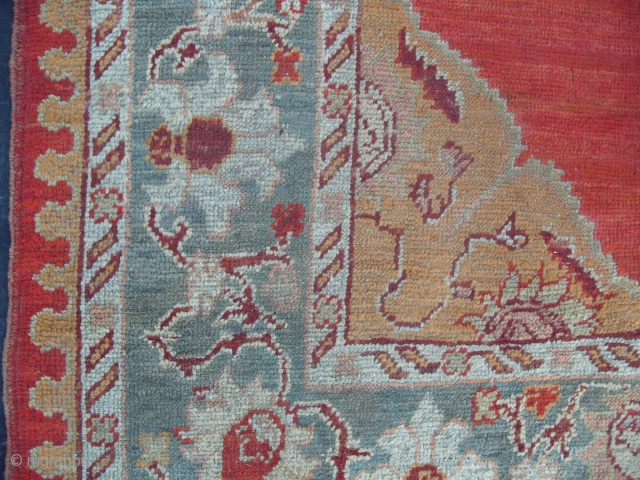 Oushak Carpet, aprox 8x10 ft, good condition, no issues. ca 1900.   www.rugspecialist.com                   