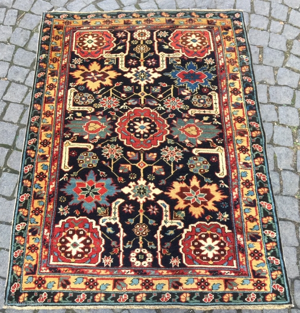 Caucasian Kuba Rug, 3.8 x 5 FT (112x151 cm), ca 1900                      