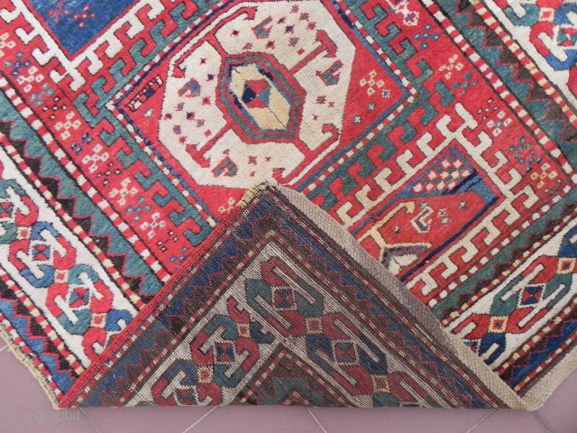 Caucasian Kazak Rug, 255x140cm, Full Pile and excellent condition, 19th century. www.RugSpecialist.com                     