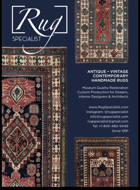 See Us at LARTA - The London Antique Rug & Textile Art Fair. 
This year's edition promises an exceptional selection of antique and collectible rugs and textiles from around the world, including  ...