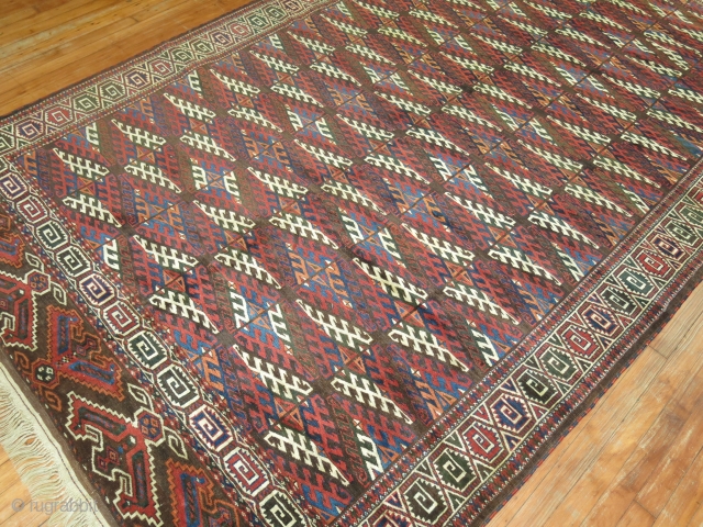 A classic  Turkeman Rug from the early 20th century 6'4'' x 10'10''. Price is Final and Includes shipping domestically

https://jdorientalrugs.com/vintage-turkeman-rug/id/r4850


             