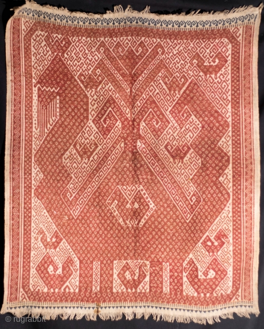 Tampan Ritual cloth.
Lampung people
late 19th Century
handspun cotton and natural dyes                       