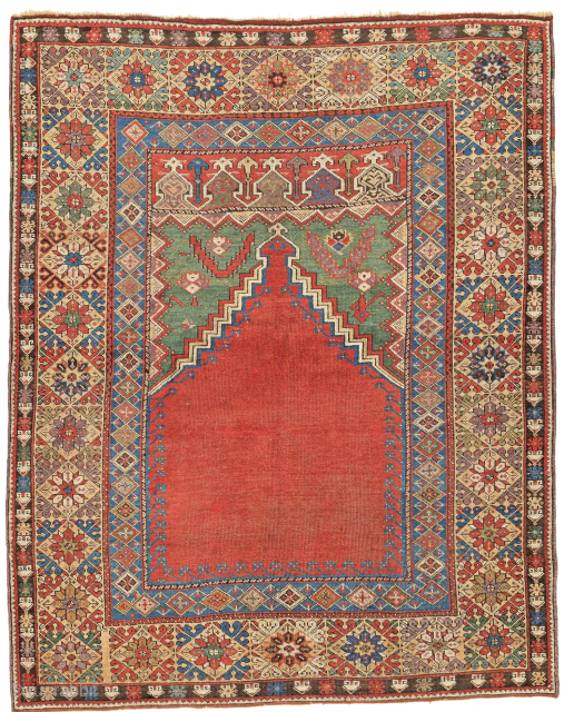 CENTRAL ANATOLIA MUCUR PRAYER RUG CM 1,65 X 1,35  MID 19TH CENTRUY 
MORE INFO . INFO@ANATOLIANTAPPETI.COM                