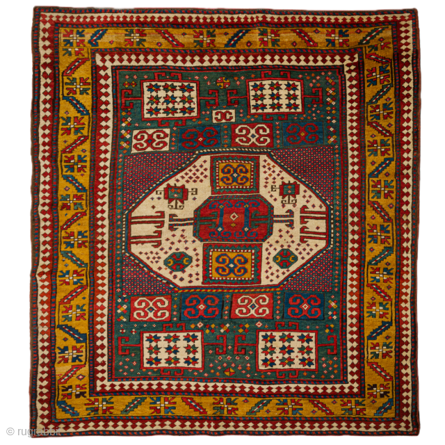 Caucasian Kazak Karachop mid 19th Century 

195 x 160 cm 

www.anatoliantappeti.com 

for more info

info@anatoliantappeti.com                   