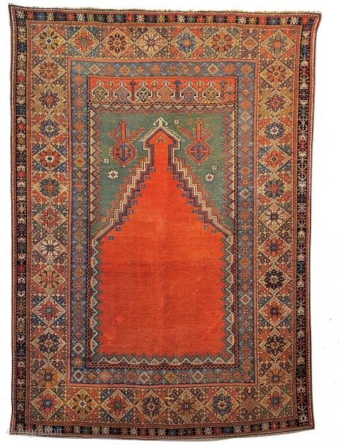 Central Anatolian Mucur Prayer Rug 190 X 140 cm.
Eccellent condition and best Quality.


MASTERPIECE


Exhibition In ApartFair Turin Italy
From 1 to 5 November 2023.           