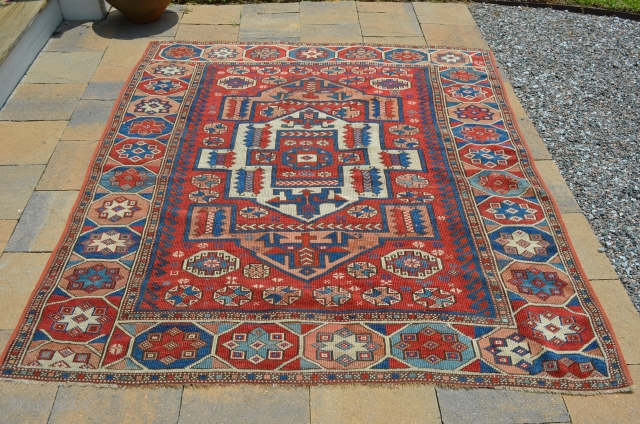 Wonderful early Bergama carpet, nice condition.  Measures 6'4" x 5'1"                      