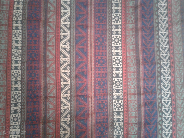 Highly collectible antique jajim from bidjar-Iran belongs to the end of 19th century.
in very good condition from a private collection.
vegetable dyes with eye catching colors.
size:140*180 cm
wool on wool
This kind of jajim is  ...