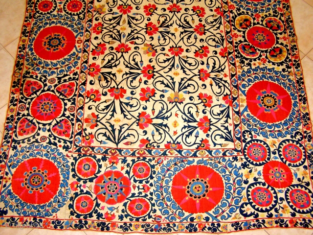 I'm thrilled, and rather proud, to start the year 2010 by offering for sale a SENSATIONAL  antique suzani from the "green city" of Shakhrisabz, in Uzbekistan. It dates back to 1800,  ...