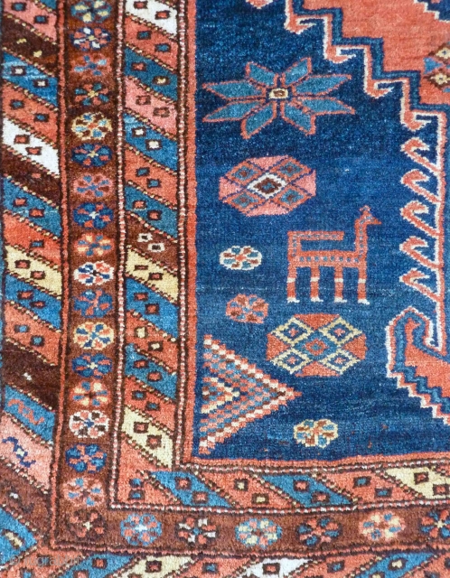 A North West Persian rug, 240 x 110 cm. Good colours and strong design, about 1900.                 