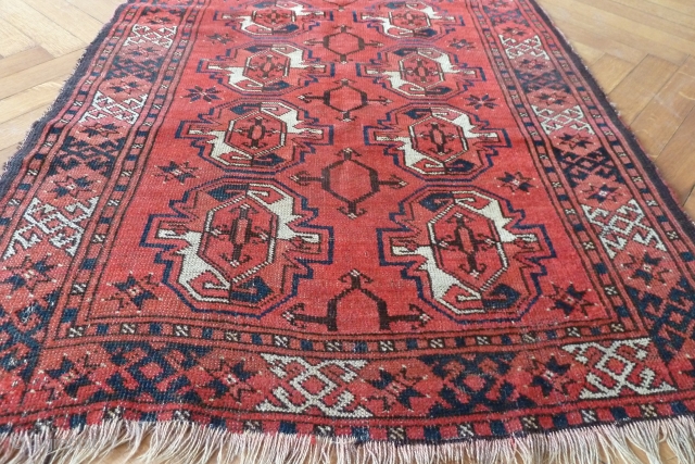 An unusual small Ersari or MAD rug, late 19th Century. 160 x 80 cm                   