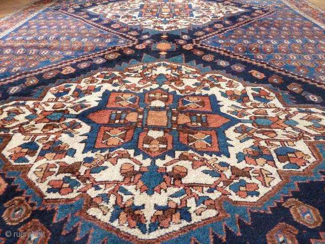 A striking Afshar Shahr Babak rug, circa 1900 with soft wool and excellent colours. In very good condition, just minor wear. 195 x 150cm.         