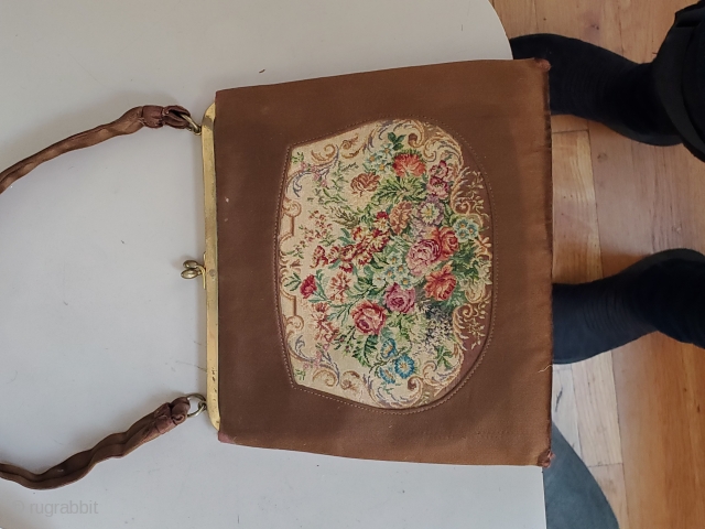 This lovely purse was hand stitched in France, circa 1900! Still in prime condition this piece is a rare find.             