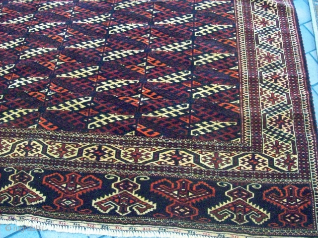 TURKMAN VERY GOOD CONDITION HARD TO GET THIS SIZE AGE CIRCA 60 YEARS     SIZE:7.6 *13.3 FT 
JALAL CARPETS
21 CUCADEN RD #01-06 SINGAPORE
TEL:65-81706907/65-62351477       