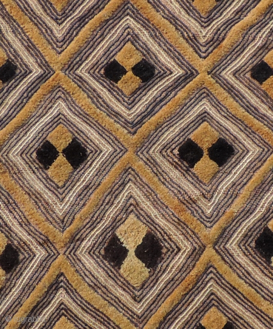 Kuba Raffia Pile Status Cloth.  Shoowa People, D.R. Congo, early 20th century. Size: 18 x 21 inches.  More examples available upon request.         