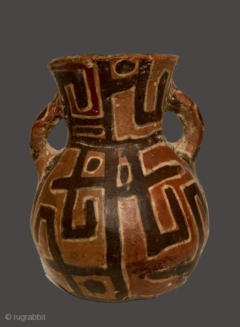 Three Ceramic vessels from the Lake Titicaca Basin. Yampara culture.  A.D. 900 - 1400. All three are in remarkable condition and are very good examples of a rare group of Altiplano  ...