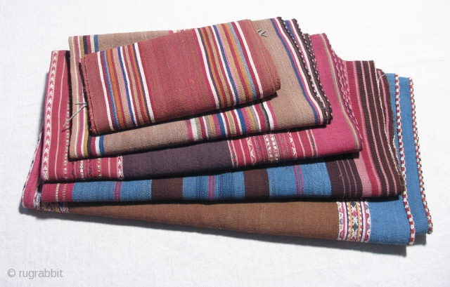 Aymara weavings.  Short stack.  19th century.  More to come.                     