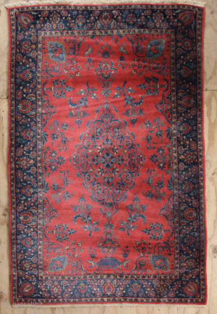 Super fine Manchester Kashan in perfect condition, with signature panel. approx 130 x 180cm / 4' x 6'               
