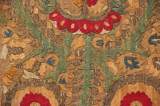 18th century Epirus embroidery, mounted. Frame measures 42 x 43cm / 1'5" x 1'5"
Whatsapp +44 (0)7747 610 248
email: jamescohen50@hotmail.com              