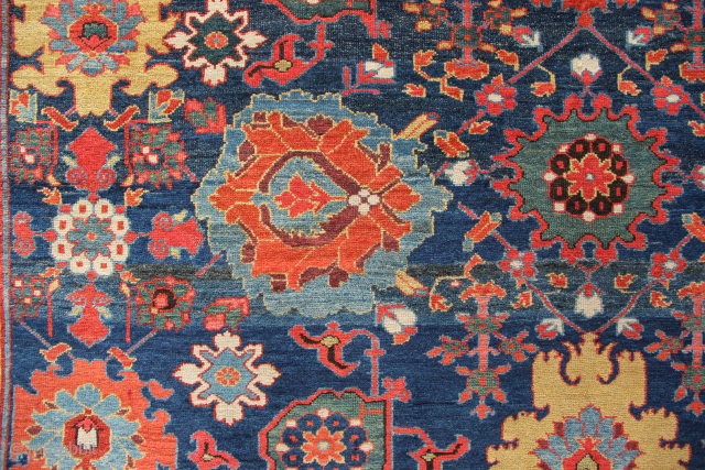 Early 19th century Fine Kurdish Kelleh fragment. 6'5" x 13'2"
                       