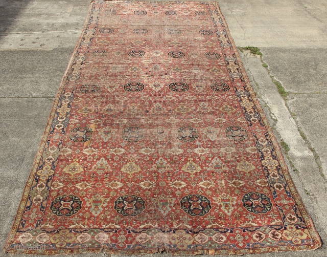 From the wonderful Jim Dixon collection, this magnificent 18th century 'Golden Triangle' carpet hung for a long time in his purpose built, Occidental home. A pleasure to own it and now available.  ...