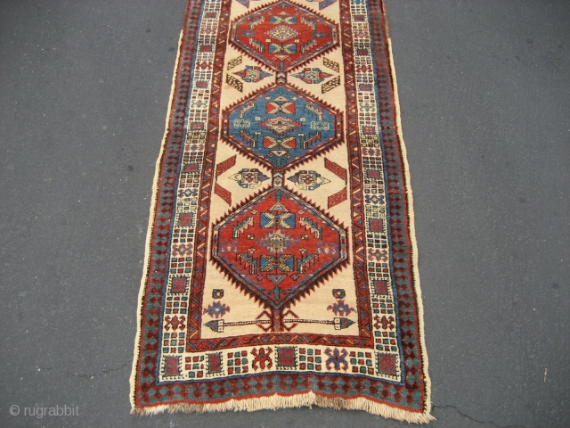 Serab runner 3' 2" x 10' 3".  Probably circa 1935-1945.  Good color and nice pile all around.  The rug is freshly washed and ready for use or resale.  