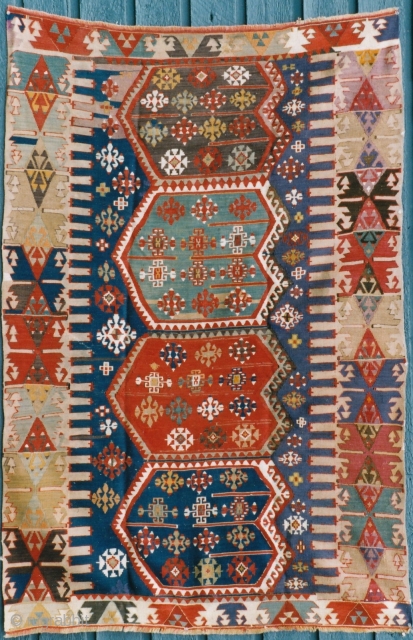 Malatya kilim. 48 x 72". Circa 1920.                          