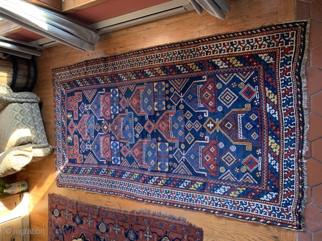 9'5"x5'2"

Luri Bakhtiari

Circa 1890 Southern Iran

Fabulous size and design!

Old repairs.

More photos available on request.                    